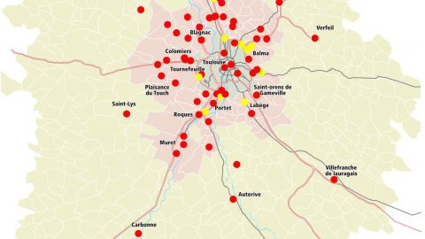 Les drives dans l'aire urbaine de Toulouse