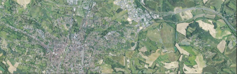 Photo aérienne de la région d'Auch