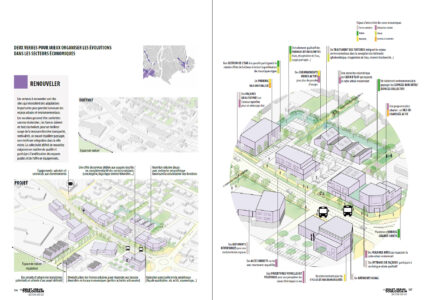 Image de la partie du cahier toulousain secteur Sud-Est centre qui évoque les enjeux de maillage des activités