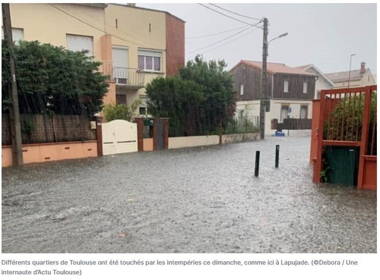 photo d'une inondation à Toulouse en juin 2023