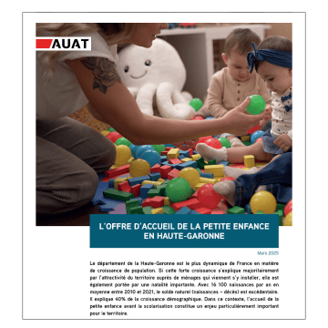 couverture de la publication AUAT sur l'accueil de la petite enfance en Haute-Garonne
