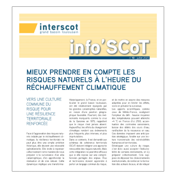 couverture de la publication de l'interscot sur les risques naturels