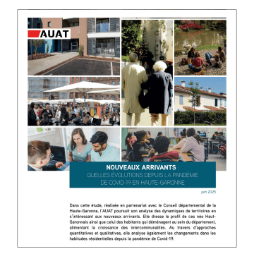 couverture de la publication AUAT sur les nouveaux habitants de Haute-Garonne