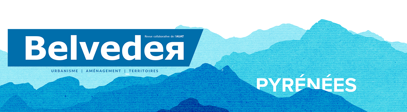 Visuel extrait de la couverture de la revue Belveder portant sur les Pyrénées, parue au premier semestre 2025