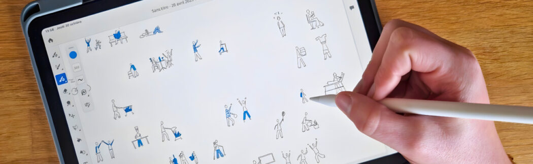 Photo de la création de Marine Bellanger pour la couverture de la revue Belveder "Détours démographiques" en 2025